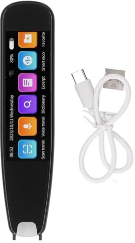 Übersetzungs-Scan-Stift, 131 Sprachaufzeichnung, Schwarzer Scan-Lesestift, Wörterbuch-Stift-Scan-Smart-Scanner, Übersetzergerät für Sprachlerner, Lesen, Geschäft, Reisen
