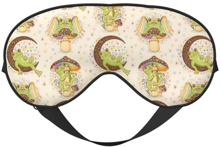 Schlafmaske, Frosch-Augenmasken zum Schlafen, Schlafmasken für Frauen und Männer, Verdunkelungs-Augenabdeckungen für Reisen/Schlafen