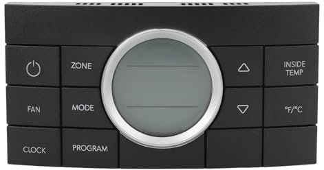 3314082000 Termostato Caldo/freddo, Centro di Controllo Comfort Multizona a 10 Pulsanti 3314082.000 per Condizionatore Serie 579 595 600 6308 520 6218xx 457915 (BLACK)