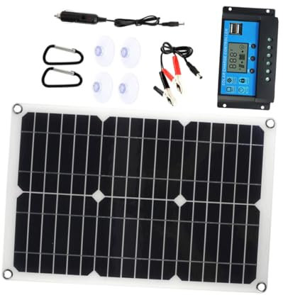 Sosoport Solarmodul Für Boote Dc Dual Usb Port Solarladegerät Mit Solarenergeregler Kit Aus Polykristallinem Für Wohnmobil-solarmodul-kit