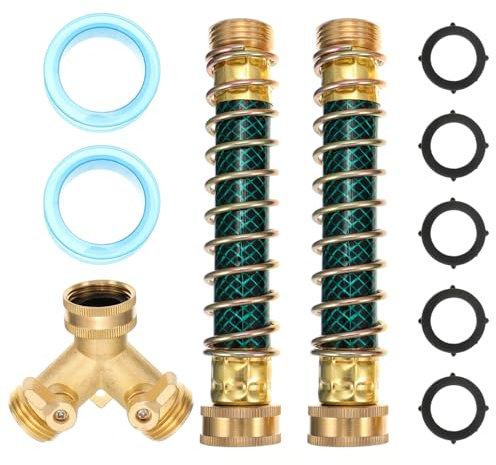 Mipcase 11pièces Raccord De Tuyau Arrosage Bidirectionnel Laiton Connecteur pour Robinet Répartiteur De Tuyau Vannes Eau Adaptateur pour Tuyaux Standard