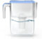 Ecosoft Slim Caraffa Filtrante – Colore Blu, Capacità 3,5 L, Riduce Cloro e Calcare, Design Compatto per il Frigo, Filtro Incluso