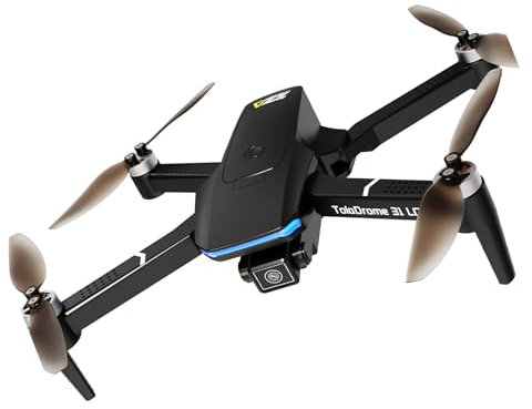 Toladrone TD31LCD Drohne mit LCD-Bildschirm, Digitale Bildübertragung, Drohne mit Kamera, Bürstenloser Motor, Drohnen für Anfänger, Faltbarer RC-Quadcopter für Erwachsene