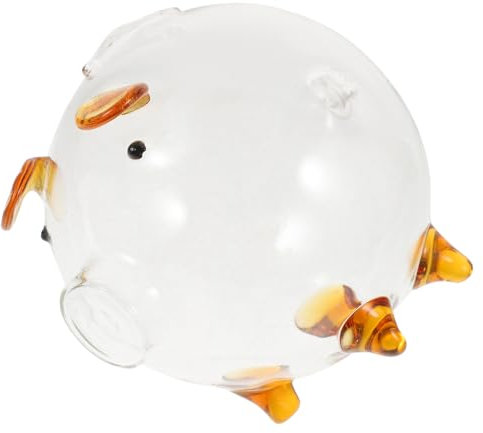 MILISTEN Transparentes Glas Sparschwein Für Junge Mädchen Münzbehälter Kreatives Design Dekoratives Sparschwein Durchsichtige Münzaufbewahrungsbox in Schweineform
