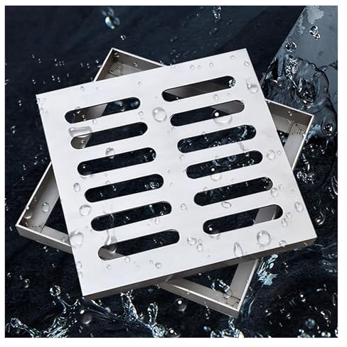 Copertura antiscivolo in acciaio inox per drenaggio esterno e giardino