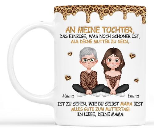 Geschenke Mall Personalisierte Tasse - An meine Tochter, Das Einzige Was Besser Ist Dich Als Mama Zu Haben - Geschenke Mama, Beste Oma Tasse, mutter tasse, geschenke zum muttertag (Modell #4)