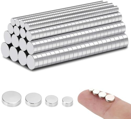 250 Stück Neodym Magnet Mini, 4 Verschiedene Größe Kleine Magnete Stark | und Kühlschrankmagnete, Mini Magnet Klein Magnetstreifen für Magnettafel, Kühlschrank, Tafelmagnete, Fotos, Whiteboard & DIY