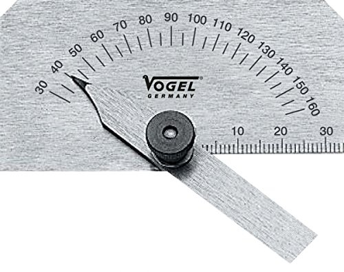 VOGEL-GERMANY Universal Bohrerlehre mit Zeiger, 30-160 Grad, 60 mm Bohrer, 12V, Einstellbarer Winkel, Verstellbare Bohrergröße, Bohrer