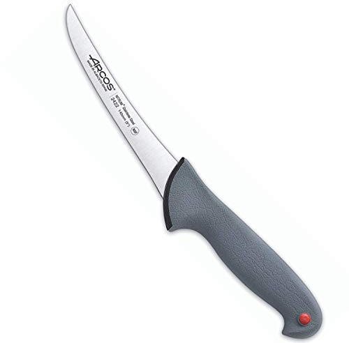 Arcos Ausbeinmesser mit Nitrum Edelstahlklinge 140 mm - Professionelles Messer zum Entbeinen von Fleisch - Ergonomischer Griff aus Polypropylen - Grau, Serie Color Prof