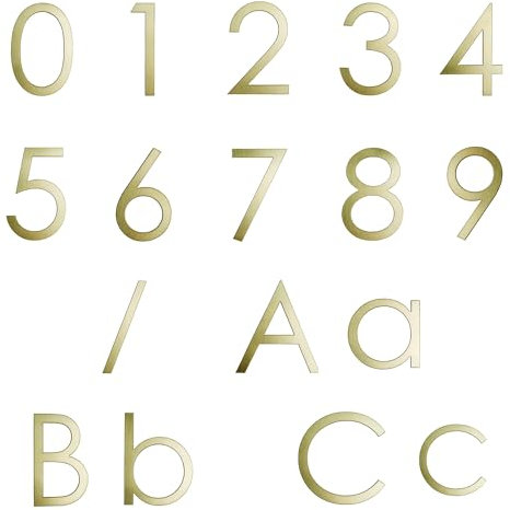 GUIZZO Creart - Numero Civico Esterno in Ottone Artigianale, Numeri Civici Esterni Ideali come Targa Personalizzata Made in Italy, Targhetta Personalizzata Porta Ingresso per Uso Esterno Altezza 10 cm