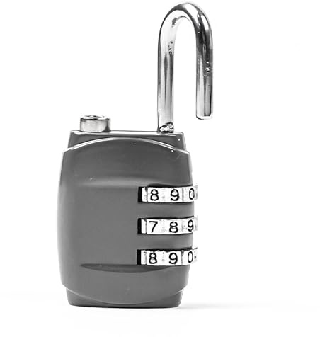 STATUS Combination Padlock, Black Small | Luggage Lock, Gym Padlock, SCPLOCK1PK5