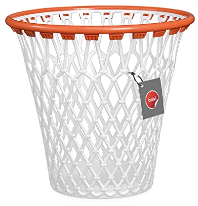 Balvi - Basket Cestino. con Disegno Divertente di Un canestro di Pallacanestro. Colore Bianco. Fabbri