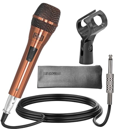 5 CORE Microphone Dynamic Cardioid XLR Wired Handheld Neodymium Mic