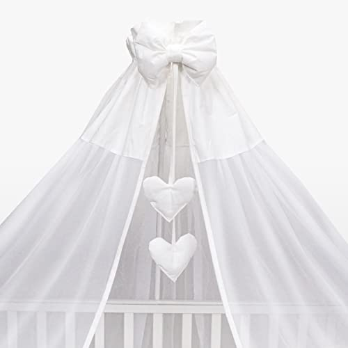 Baby Comfort Dosel de Gasa para guardería o Cuna 370 x 180 cm (Color Blanco)