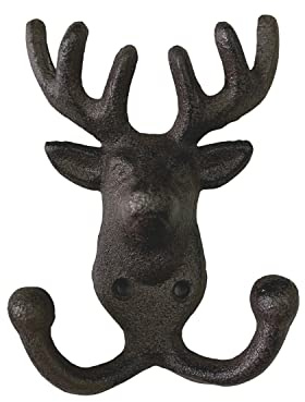 FTWDesign Hirsch Kleiderhaken aus Gusseisen