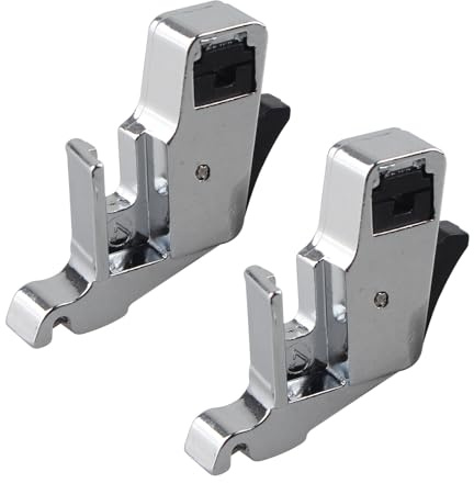 Jopto 2 Stück Snap On Adapter Nähfußhalter mit Niedrigem Schaft Kompatibel mit Haushaltsnähmaschinen Singer, Brother, Janome, Babylock, Elna, Euro-Pro, Simplicity, Kenmore, White