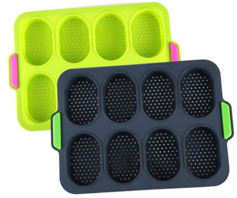 PRETYZOOM 2stücke Silikonbrotform Lebensmittelechtes Silikon Antihaftbeschichtet Geeignet Für Kleine Brote Und Kuchen Für Heimische Küche Elegantem Dunkelgrau