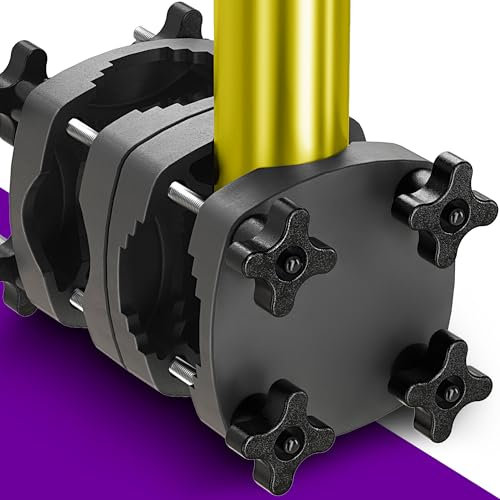 4happy Sonnenschirmhalter Balkongeländer in Schwarz - Bombenfeste Sonnenschirm Halterung Balkon, kompakte Schirmhalterung Balkongeländer als platzsparender Ersatz für Sonnenschirmständer Balkon