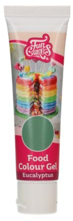 FunCakes Food Colouring Gel Eucalyptus, Concentrated Food Dye for Dough, Cream, Fondant, Sugar Paste, Marzipan, Food Coloring Gel, Halal, 30 g | Food Colouring Concentrate for Chocolate, Butter Cream, Dough and Sugar Paste