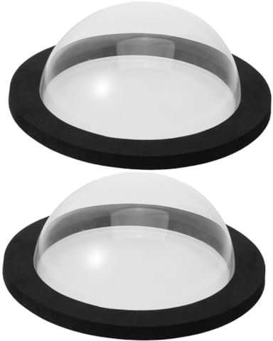 BCOATH 2piezas Flotante para Observación De Estanque Diseño Transparente De Acrílico Accesorio para y Diámetro De Base y Cubierta