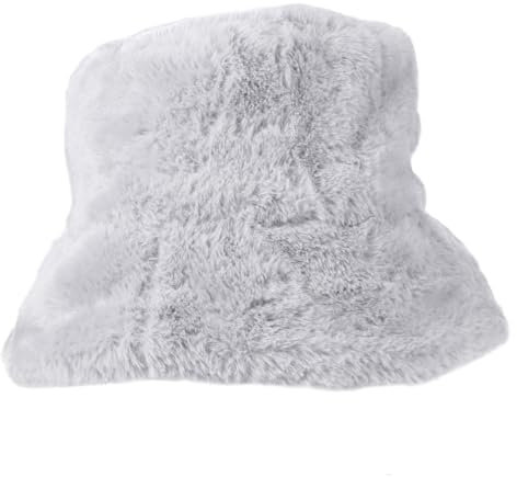 NIYANGLE Fischerhut Aus Plüsch Für Damen Warme Wintermütze Lässige Beckenmütze Für Outdoor Einfache Plüschmütze Passt Zu Fast Jeder Kleidung