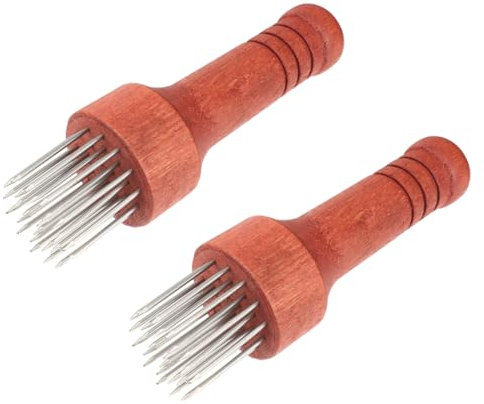 KOCKSHION 2 Pezzi Inteneritore per Carne Acciaio Inossidabile con Strumento per Ammorbidire La Carne per Uso Facile da e Conservare