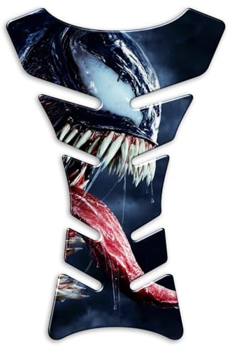 Paraserbatoio VENOM Tank Pad Adesivo Resinato in Gel 3D Protezione Serbatoio compatibile con moto HONDA YAMAHA DUCATI APRILIA KAWASAKI BMW TRIUMPH - PV027