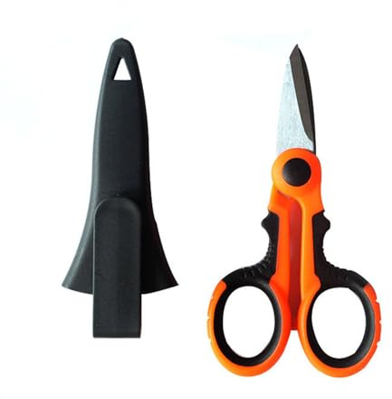AOOOWER Tijeras de acero inoxidable para corte de hilo de pesca, multifuncional, portátil, accesorios de corte