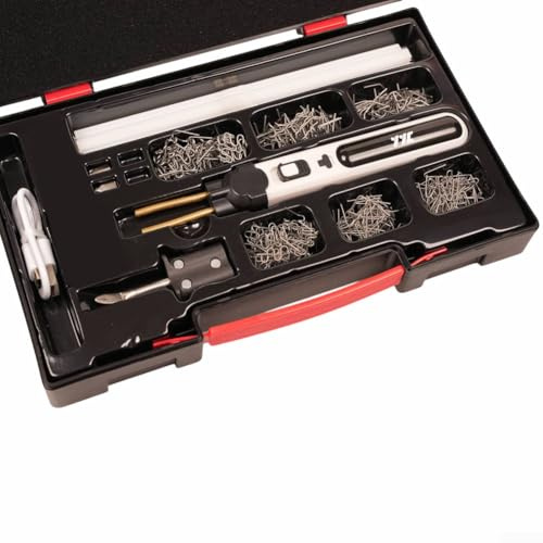 Fer à souder électrique avec batterie au lithium, outil sans fil rechargeable 2000 mAh avec lumière LED, chauffage rapide à 550 °C pour réparation de plastique (B)