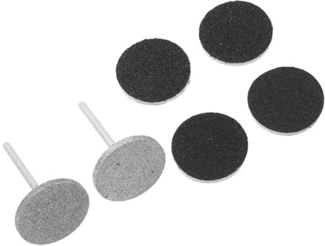 PACKOVE 2 Pezzi Dischi Abrasivi per Trapano Unghie con Testine in Metallo Piatte e Sostituibili per Uso Professionale e Cura delle Unghie a Casa