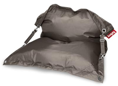 Fatboy Buggle-up Sitzsack - 185 x 137cm - Taupe | Anpassbarer Einzel, & Doppel-Relaxsessel, Leicht zu Reinigen, Sitzsack Erwachsene Drinnen & Draußen, Polyester Lesesessel