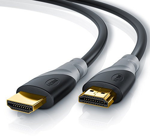 CSL - Câble HDMI 8k / 4k 2.1/2.0 15m - 8K @ 60Hz - 4K @ 120Hz - 48 Gbit/s - 3D - Ultra High Speed avec Ethernet - TV Blu-ray PS5 Xbox Series X Switch - noir - 15 mètres