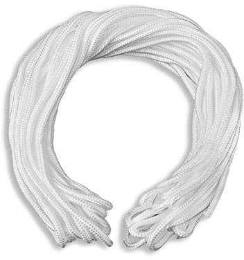 CelinaSun Sonnensegel Zubehör Flechtleine 20m weiß Sonnenschutz Befestigung Segel Montage Werkzeug