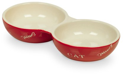 Nobby Escudilla Doble de cerámica para Gatos, 22 cm