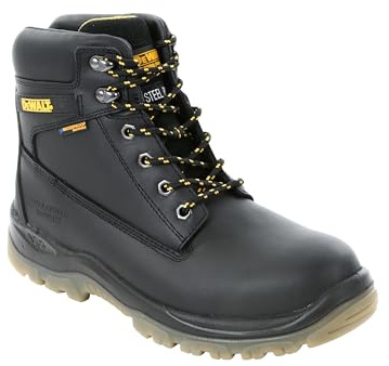 Dewalt Botas de seguridad impermeables de titanio, color negro, 15 cm, talla 12