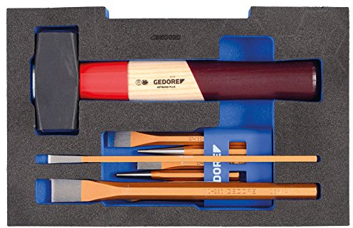 GEDORE 1100 CT1-350 Meißel-Sortiment in 1/2 L-Boxx 136 Modul, 1 Stück