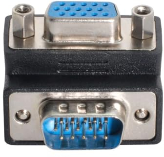 chenyang VGA SVGA maschio a femmina adattatore connettore di estensione per monitor e proiettore 90 gradi UP angolato
