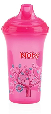 Nuby Trinkbecher, tropffrei, 270 ml, 9 + Monate, Rosa