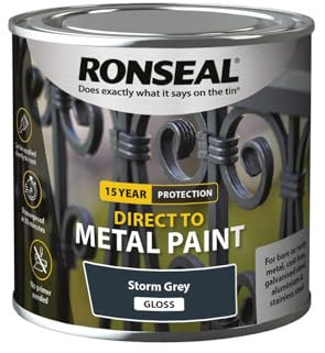 Ronseal Direct to Metal Paint Storm Grey Gloss 250ml