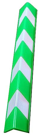 YJEUZCD Protector Columnas Garaje, En Forma L Tira Espuma EVA Protector Esquinas, Alta Resistencia Reflectante Garaje Planta Baja Protección Protectores Esquina Pared (Color : Verde, Tamaño : 1pcs)