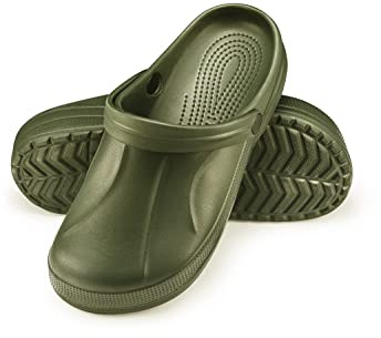 ESTRO Zoccoli Uomo Gomma Sabot - Ciabatte da Giardino Zoccoli Leggero Ciabatte Uomo Gomma F06 (43, Verde)