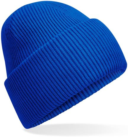 Hatstar Warme Damen Beanie Mütze | Herren Grobstrick Wintermütze | Wollmütze Strickmütze | Unisex für Damen und Herren | Weich und Dick (Royal)