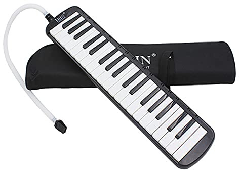 COMETX 37 Klaviertasten Melodica 37 Klaviertasten Melodica Pianica Musikinstrument mit Tragetasche für Anfänger Kinder