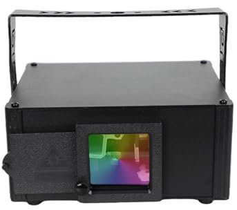OUTFYT Mezclador 4D de animación, luz de Escenario, Controlador estroboscópico RGB, proyector de Discoteca for DJ, Fiesta de Navidad, Vacaciones, Boda, Bar, Club, luz DMX IluminacióN DJ En Esce