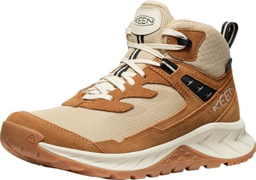 KEEN Hightrail Mid vattentäta vandringsstövlar för kvinnor, Safari Chipmunk, 38 EU
