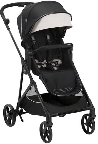 Chicco Cochecito Seety, Cochecito Ligero y Compacto, Desde 0 Meses hasta 4 Años, Capacidad Máxima 22 kg, Cochecito Plegable, Respaldo Reclinable, Cierre Automático en 1 Gesto, Capota Parasol