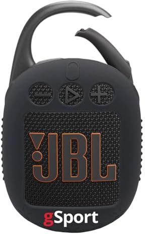JBL Clip 5 Ultra Portable Bluetooth Speaker Bundle with gSport Silicone Sleeve (Black)