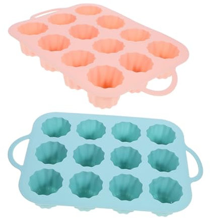 Alipis 2piezas Molde De Silicona Para Pasteles Multifuncional Para Cupcakes Fácil De Limpiar