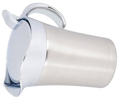 Walfront Saucière, Pot à Sauce en Acier Inoxydable, Pot à Sauce à Double Isolation avec Couvercle à Charnière pour Restaurant à Domicile (Grand Format 750ml)