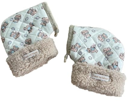 Kinder-Scooter-Handschuhe, Fahrräder, warme Plüsch-Fäustlinge, Kinder-Fahrradhandschuhe, Anti-Frost-Handmuffs zum Fahren